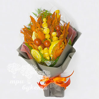 Букет из раков и сырных шариков